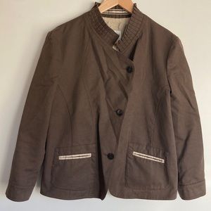 Armani Collezioni| Brown Textured Blazer sz 12